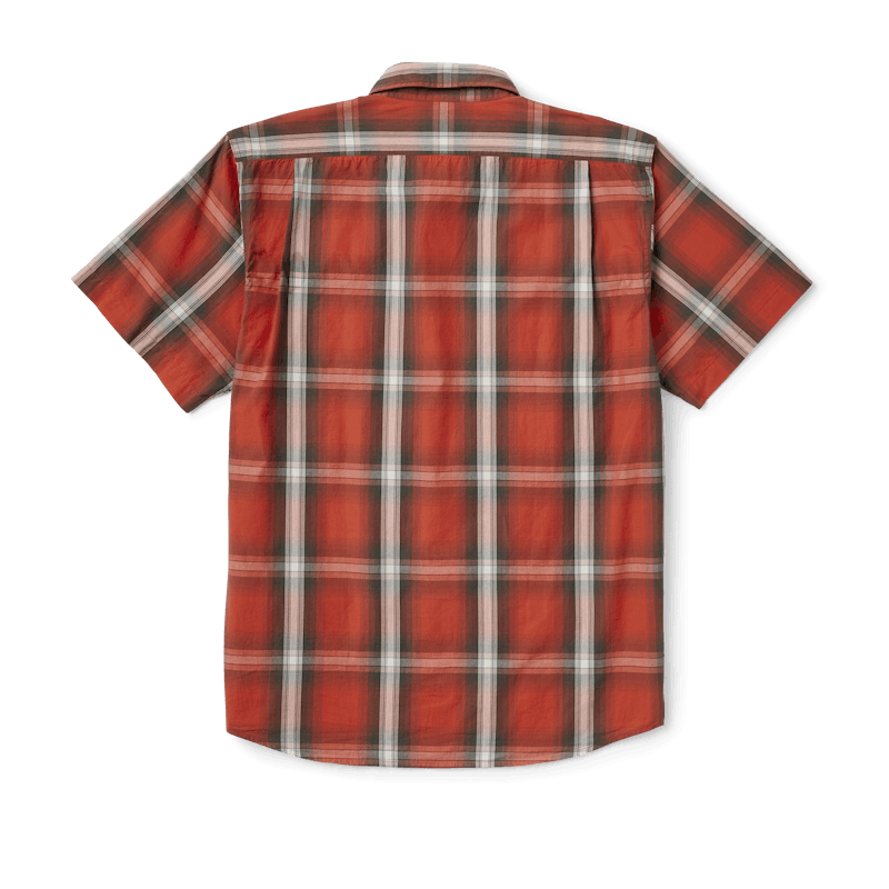 Washed Short Sleeve Feather Cloth Shirt