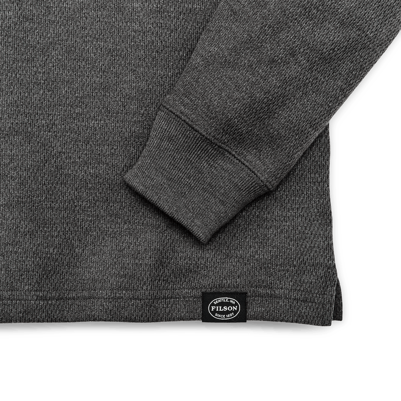 Waffle Knit Thermal Crewneck