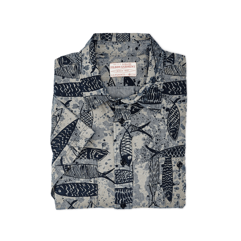Short Sleeve Chambray Shirt