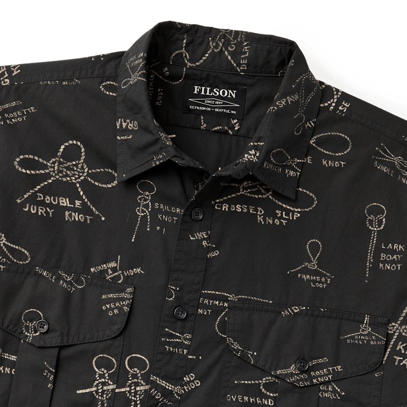 Washed Short Sleeve Feather Cloth Shirt