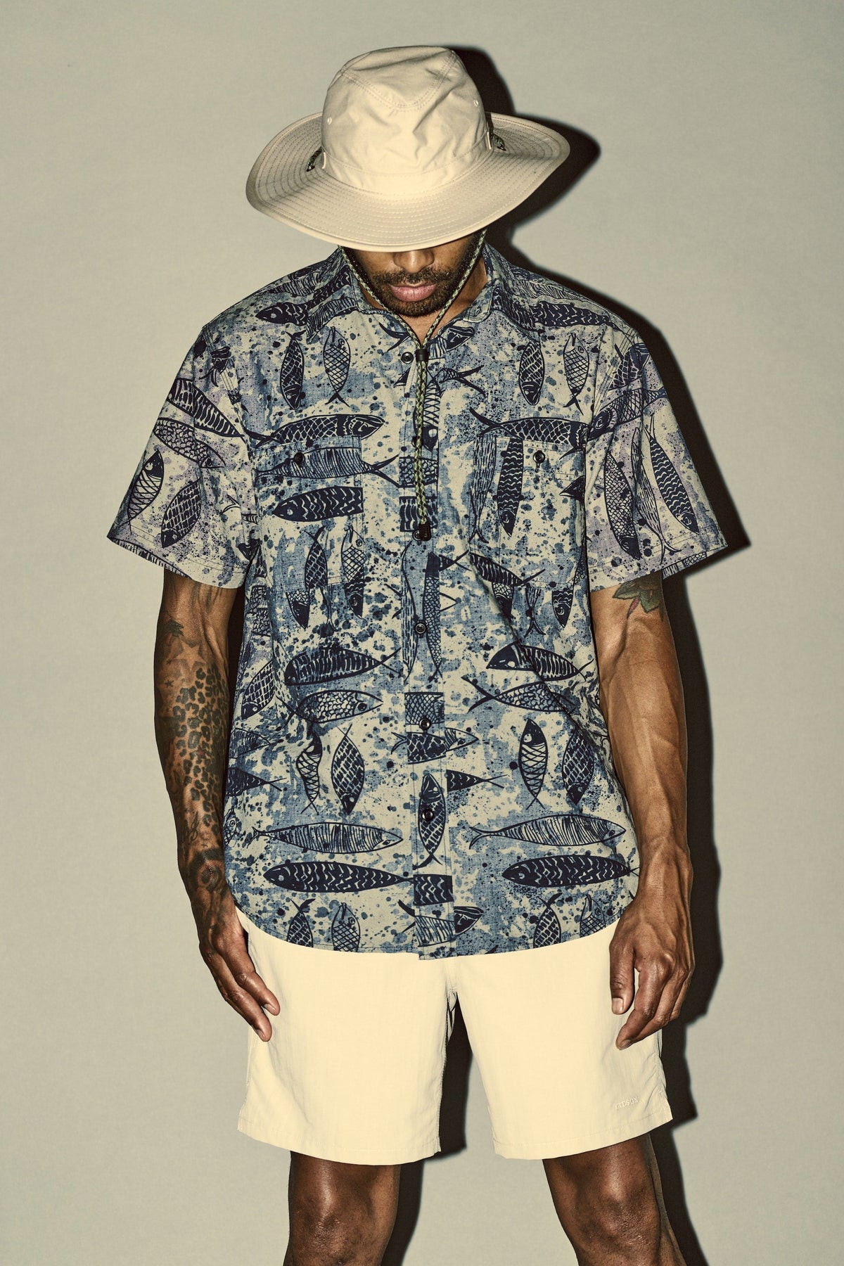 Short Sleeve Chambray Shirt