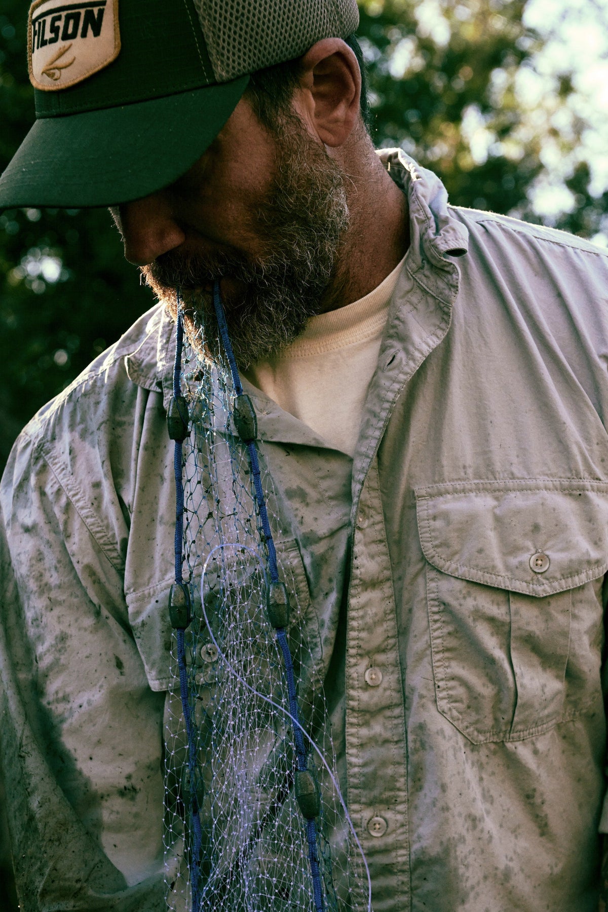 Washed Feather Cloth Shirt